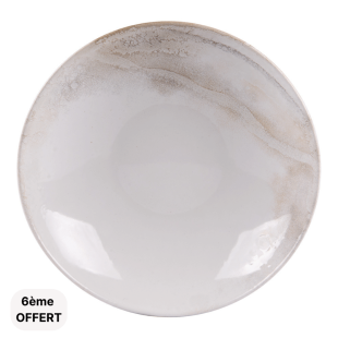 Assiette creuse 22 cm Mojave - Table passion