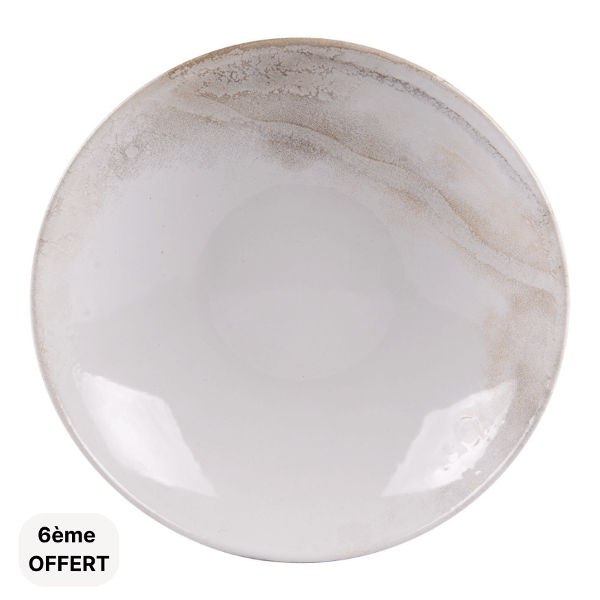 Assiette creuse 22 cm Mojave - Table passion
