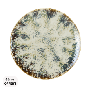 Assiette plate 27cm en porcelaine Maka - Ogo living