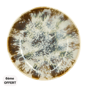 Assiette grande calotte 26cm en porcelaine Maka - Ogo living