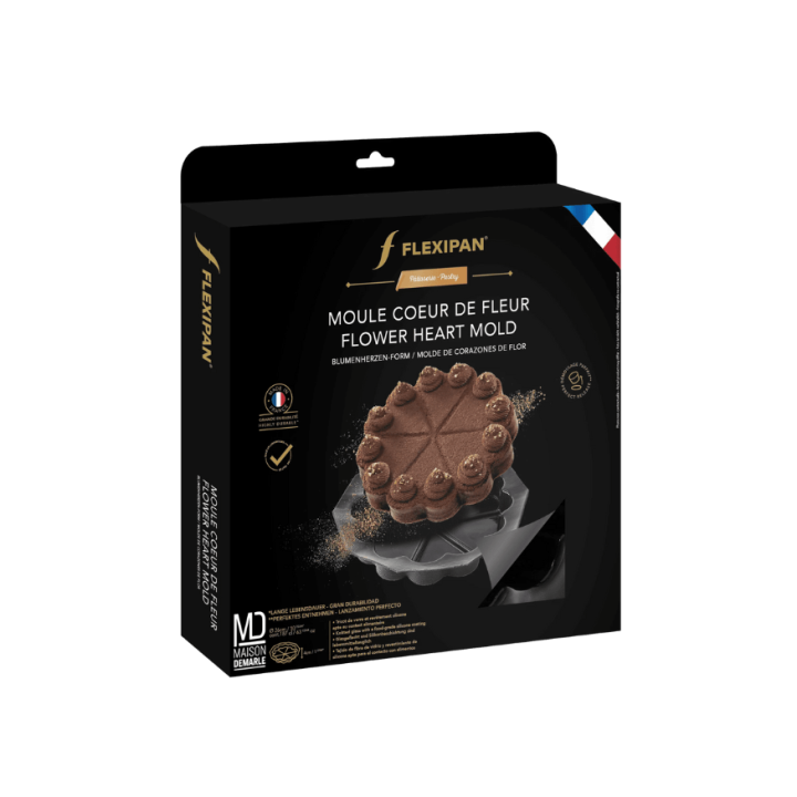 Moule cœur de fleur - Flexipan