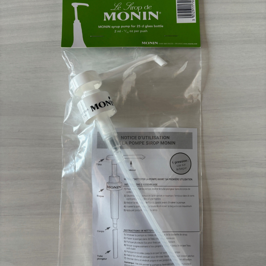 Pompe doseuse pour sirop 25 cl Monin | Dosage facile Alice Délice