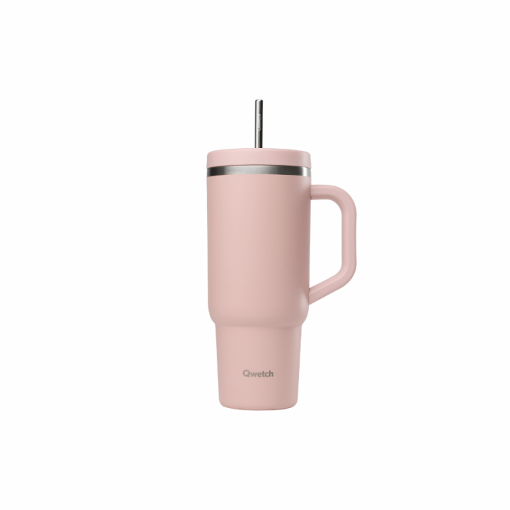 Travel Cup isotherme 900ml Matt Pastel Rose – Qwetch | Alice Délice