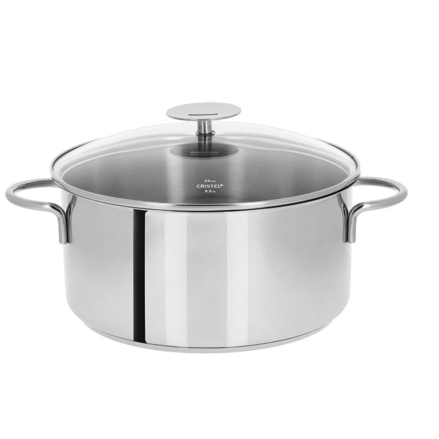 Faitout inox amovible Mutine 24 cm Cristel — Pratique & élégant