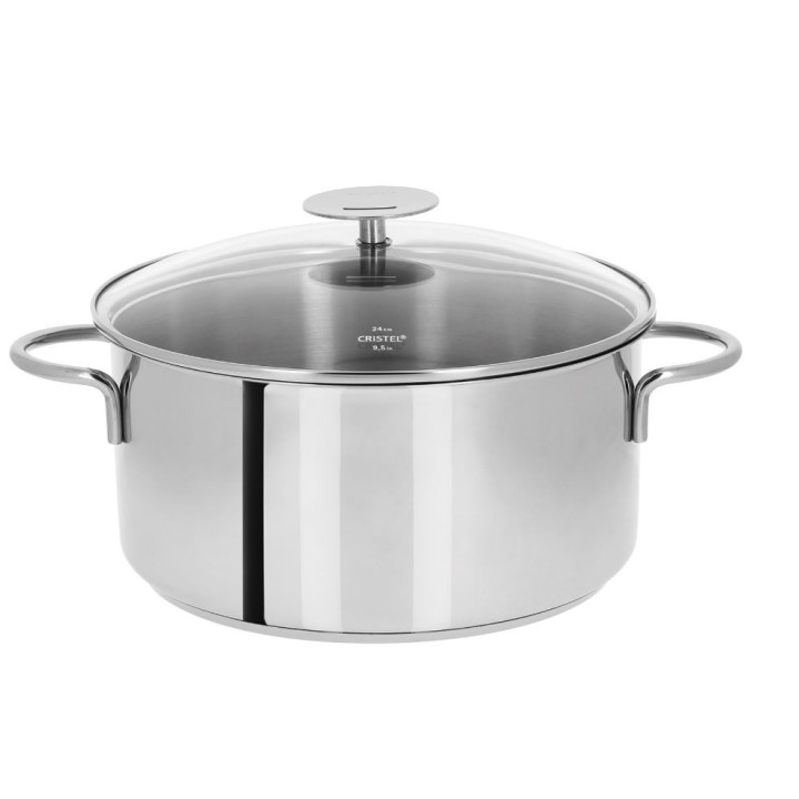 Faitout inox amovible Mutine 24 cm Cristel — Pratique & élégant