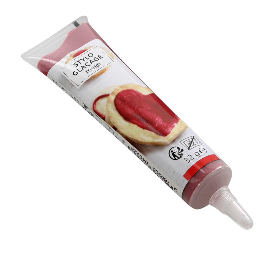 Stylo de glaçage pour décorer les biscuits rouge 32 gr