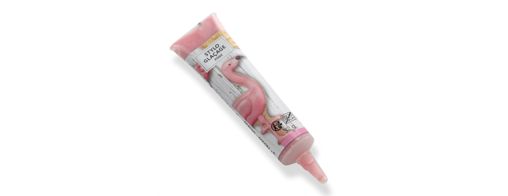 Stylo de glaçage pour décorer les biscuits rose 32 gr