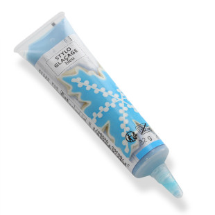 Stylo de glaçage pour décorer les biscuits bleu clair 32 gr