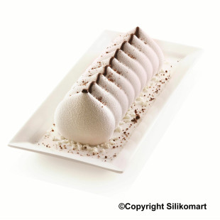 Moule en silicone bûche de Noël 3D : Meringa 25  cm - Silikom
