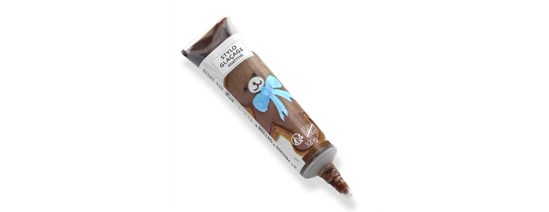 Stylo de glaçage pour décorer les biscuits marron 32 gr
