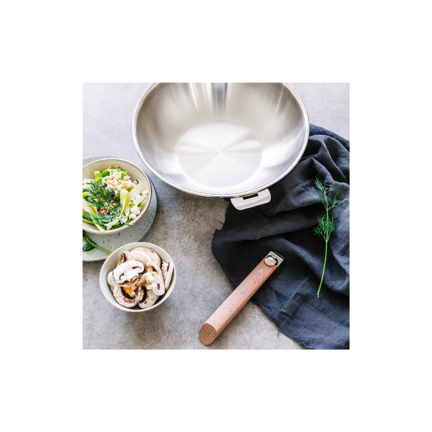 Poignée amovible bois hêtre - Cristel Poignée amovible bois hêtre - Cristel