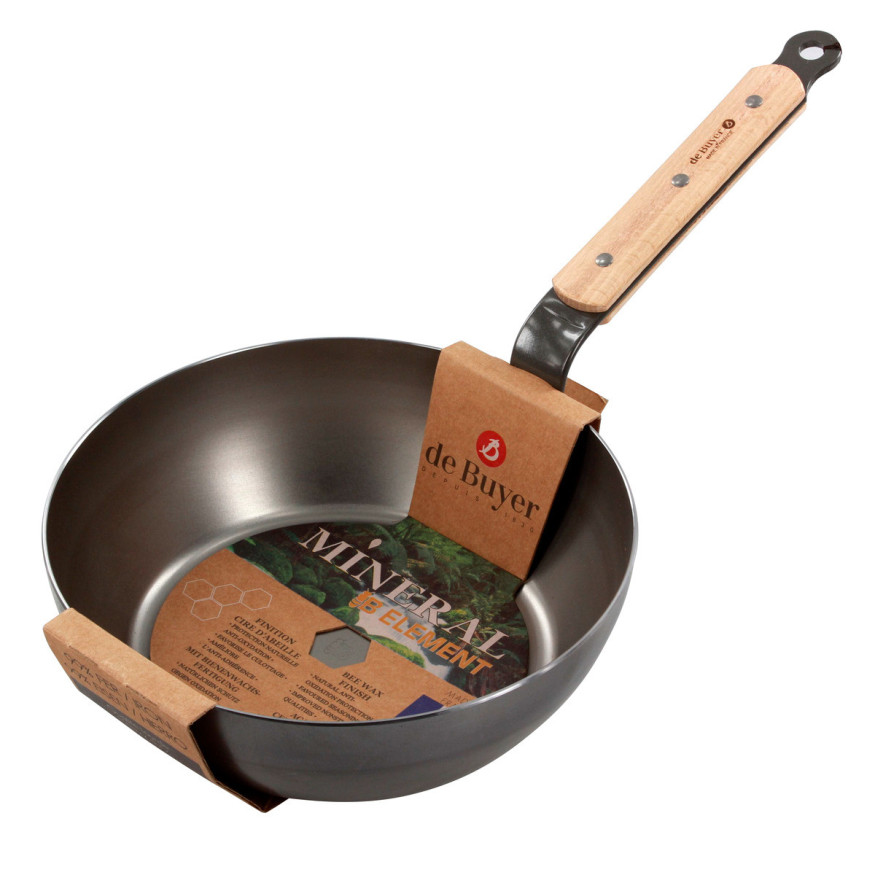 Sauteuse paysanne Mineral B Bois 24  cm - De Buyer