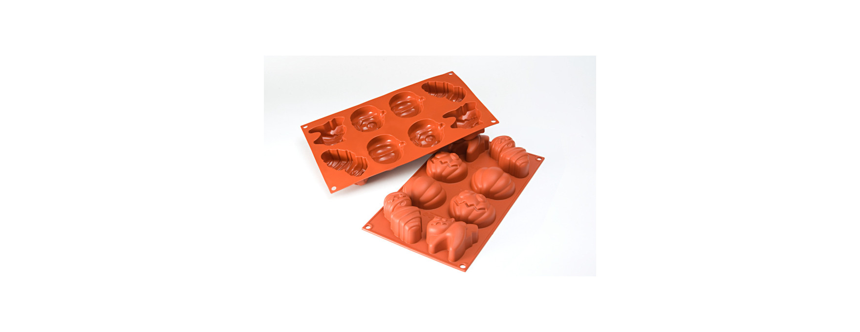 Moule en silicone 8 formes personnages d´Halloween : momie.