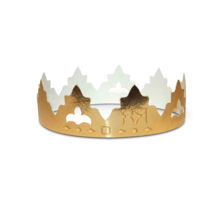 Couronne des rois dorée Epiphanie 55  cm