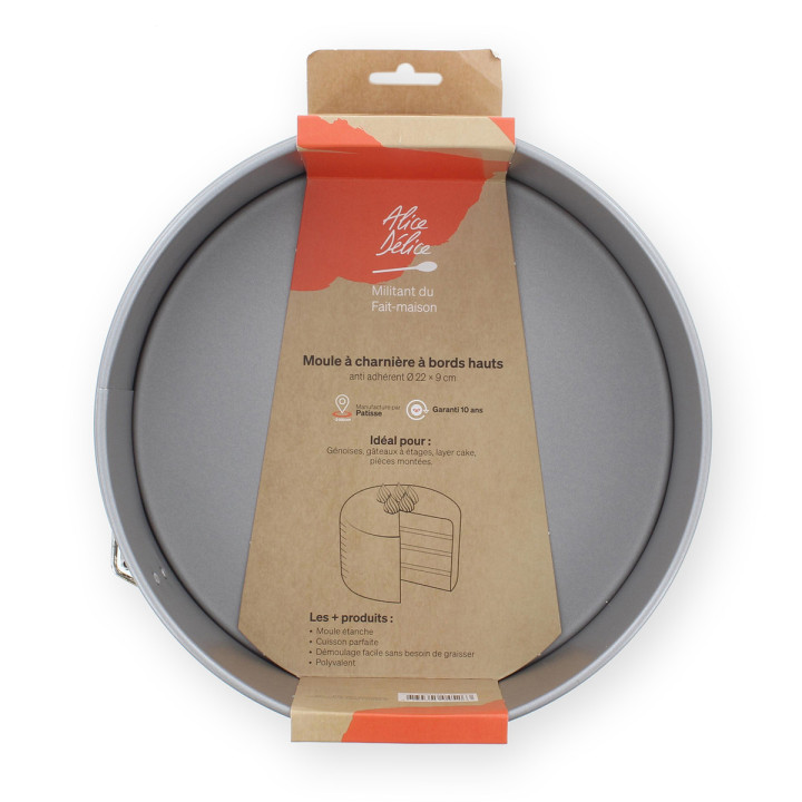 Moule à charnière haut 22x9 cm antiadhérent – Alice Délice