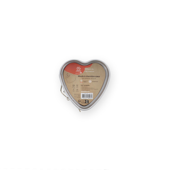 Moule à charnière cœur 12 cm antiadhérent – Alice Délice