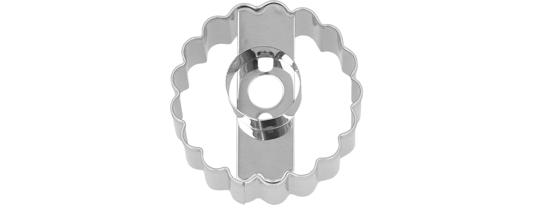 Emporte-pièce Linzer en inox rond classique 5  cm : idéal pou