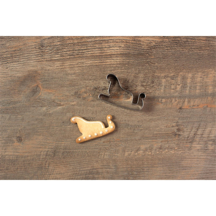 Emporte-pièce traineau de Noël 4.5  cm