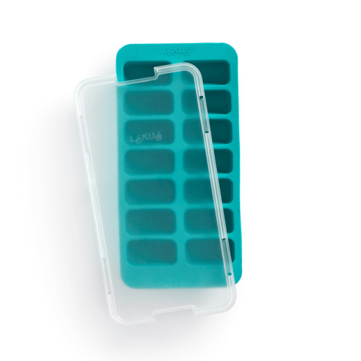 Bac à glaçons forme rectangulaire avec couvercle - Lekue