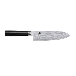 Couteau Santoku lame alvéolée 18 cm damassé Shun - Kai