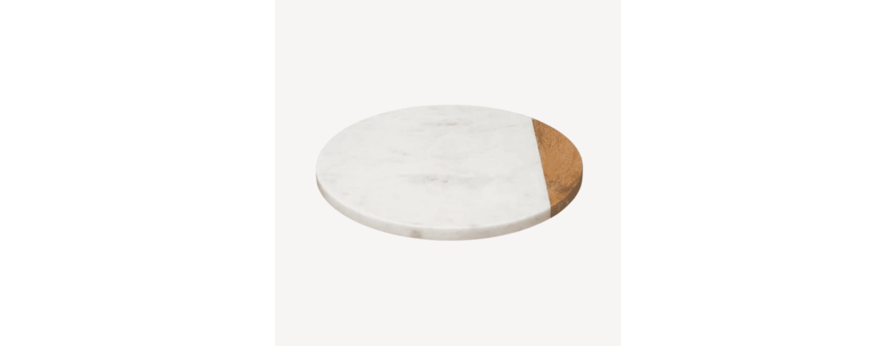 Plateau tournant en marbre et bois 30 cm - Secret de Gourmet