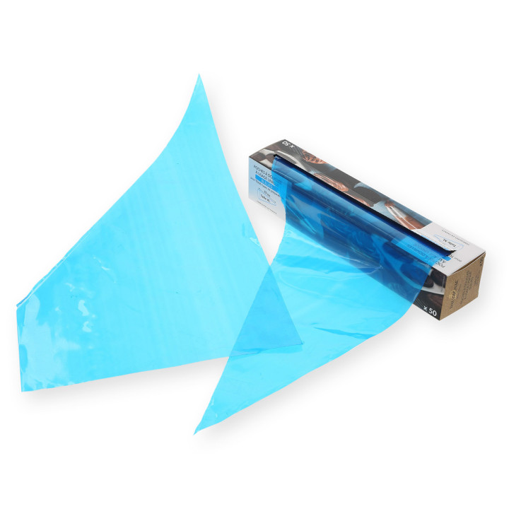 50 poches à douilles jetables bleues 55  cm - Daudignac