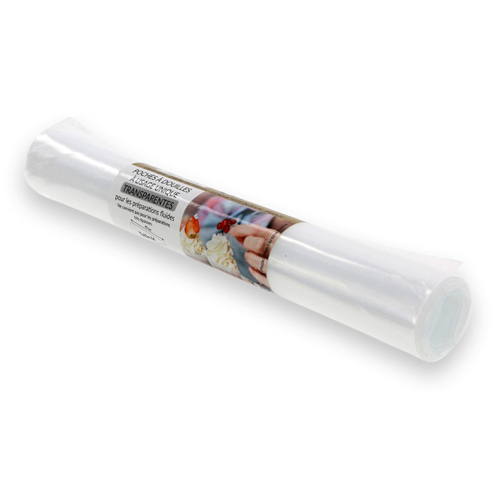 10 poches à douilles jetables transparentes 45  cm - Daudignac 10 poches à douilles jetables transparentes 45  cm - Daudignac