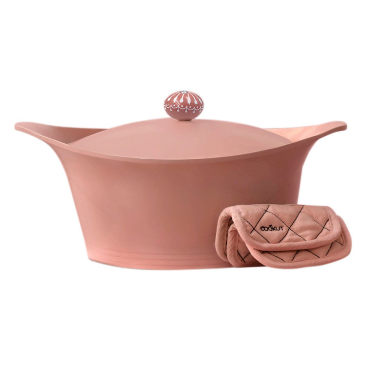 Coffret l'incroyable Cocotte sans PFAS 28  cm Guimauve - Coo Coffret l'incroyable Cocotte sans PFAS 28  cm Guimauve - Coo