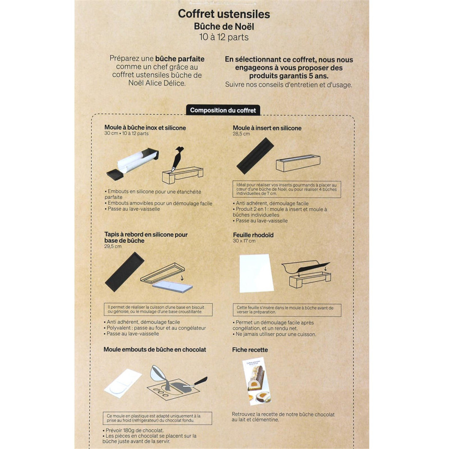 Kit Bûche Noël Alice Délice – Ustensiles Pâtisserie Complet