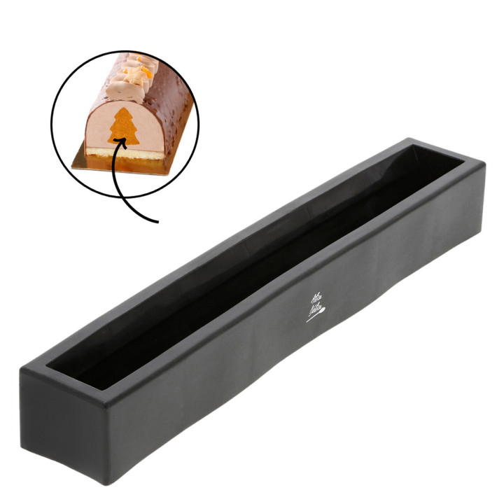 Moule à insert demi-sphère pour bûche de Noël en silicone no Moule à insert demi-sphère pour bûche de Noël en silicone no