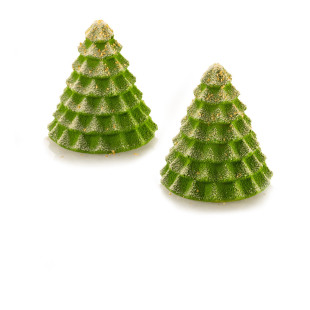 Moule en silicone de Noël 3D : 6 sapins individuels Sapin Ma