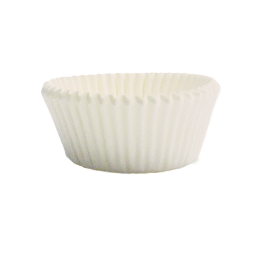 100 mini caissettes pour muffins et cupcakes blanches 3.3 x