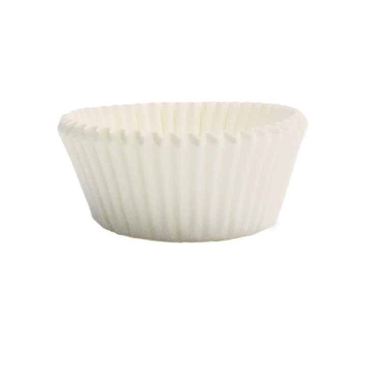 100 mini caissettes pour muffins et cupcakes blanches 3.3 x