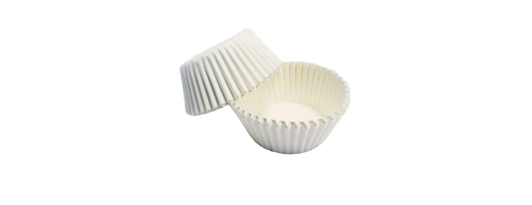 100 mini caissettes pour muffins et cupcakes blanches 3.3 x