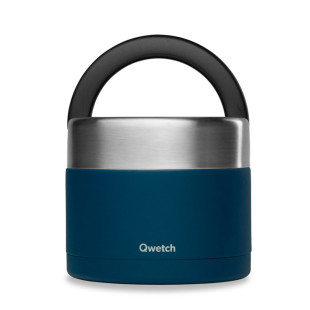 Boîte repas poignée isotherme Bleu 850 ml - Qwetch