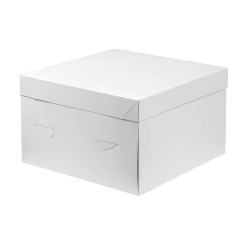 Boîte à gâteaux blanche 35.5 x 35.5 x 22.8 cm