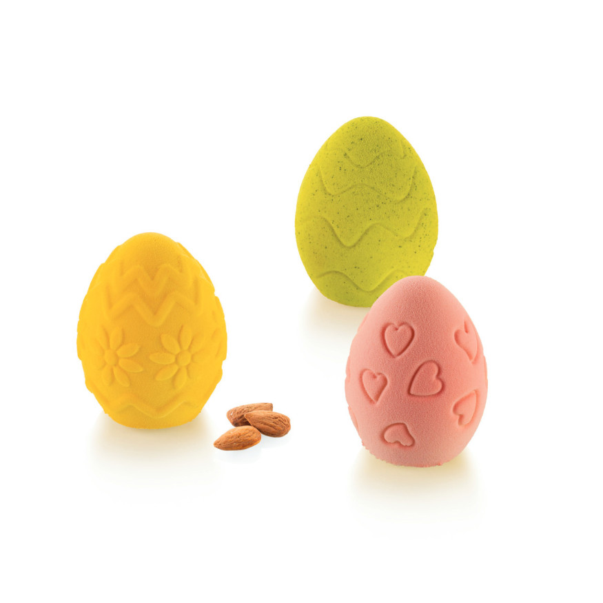 Moule en silicone 3D Egg Hunt 11 oeufs de Pâques décorés - S