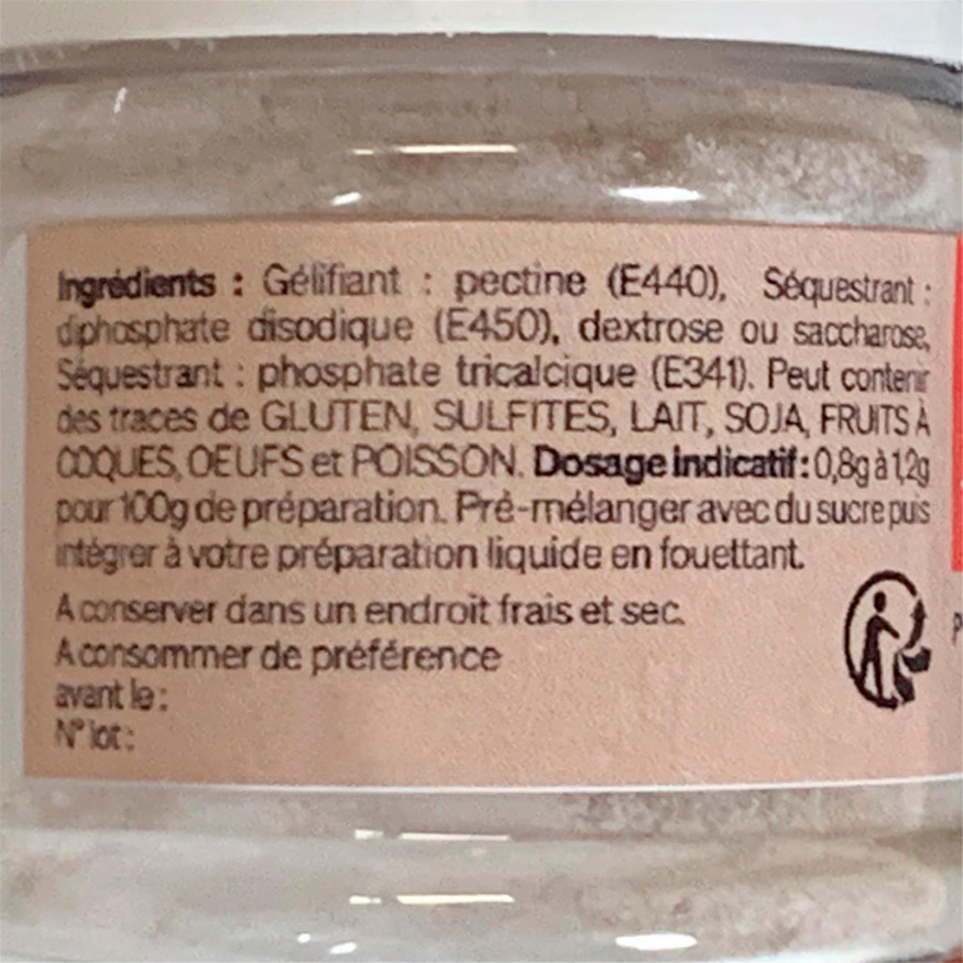Pectine nh en poudre : gélifiant spécial nappages 30 gr - Al