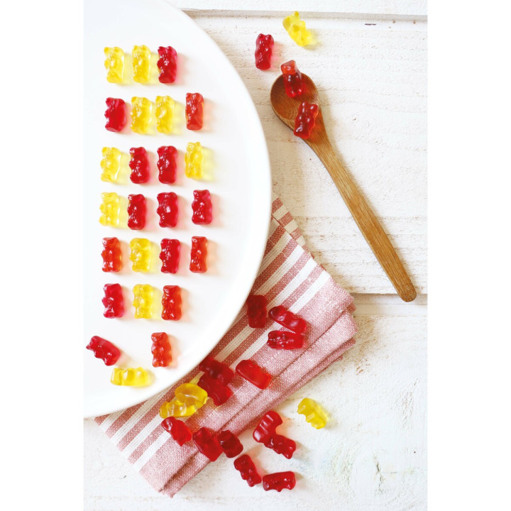 Moule en silicone 36 mini bonbons oursons 2.7 x 1.7  cm - Sc Moule en silicone 36 mini bonbons oursons 2.7 x 1.7  cm - Sc