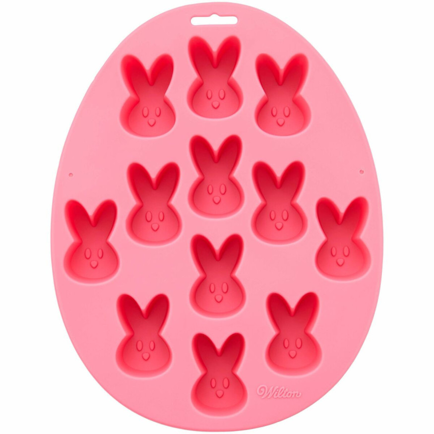 Moule en silicone 12 petits lapins de Pâques 4.5  cm - Wilton