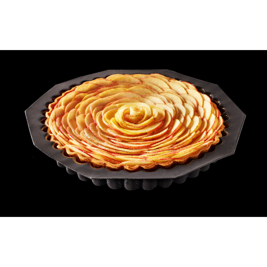 Moule en silicone et tricot de verre Tarte cannelée 28.5 x 3