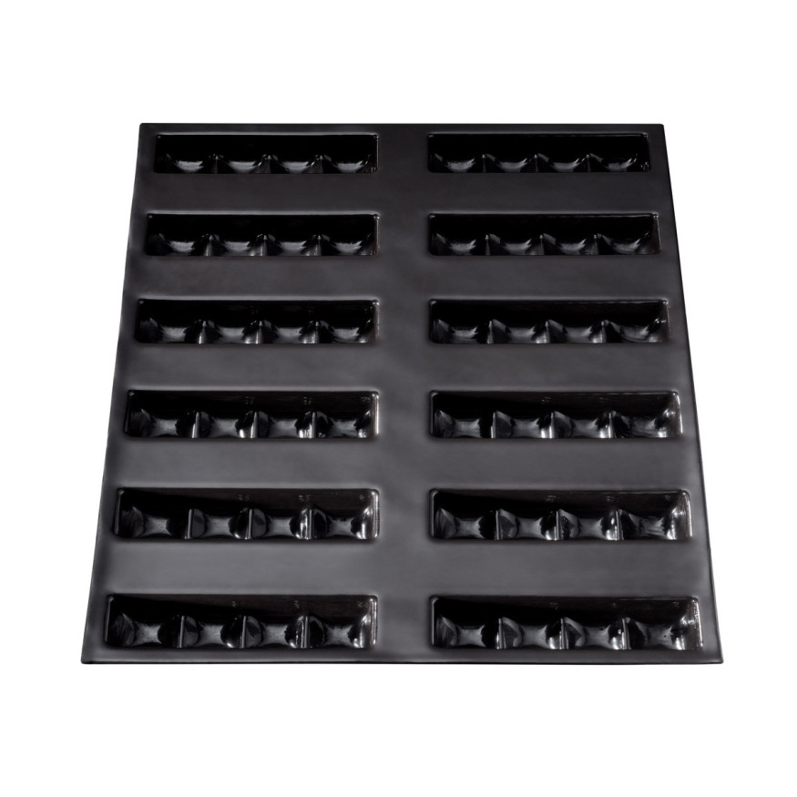 Moule en silicone et tricot de verre 12 barres gourmandes 39