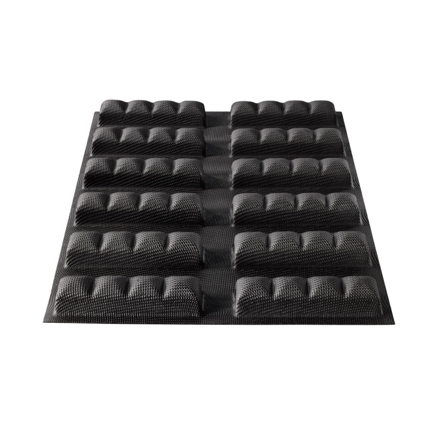 Moule en silicone et tricot de verre 12 barres gourmandes 39