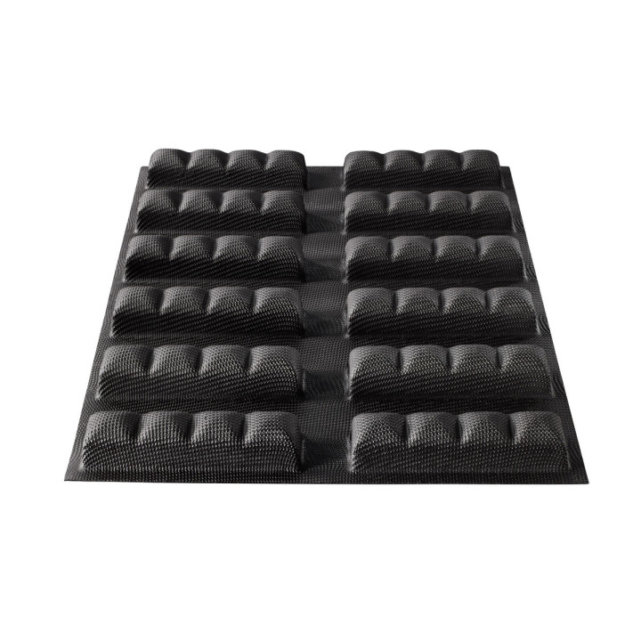 Moule en silicone et tricot de verre 12 barres gourmandes 39