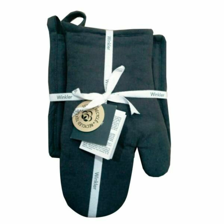 Set gant et manique en coton recyclé Jona Paon - Winkler
