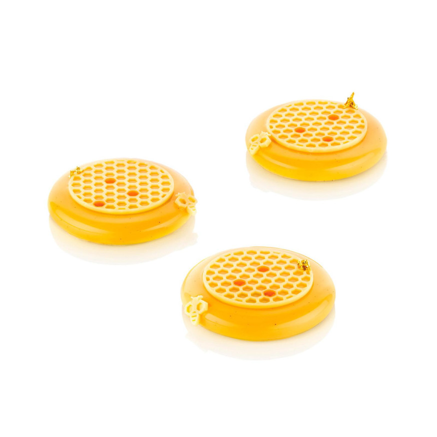 Moule tapis en silicone 3D pour décoration ronde Alvéolé 7.5