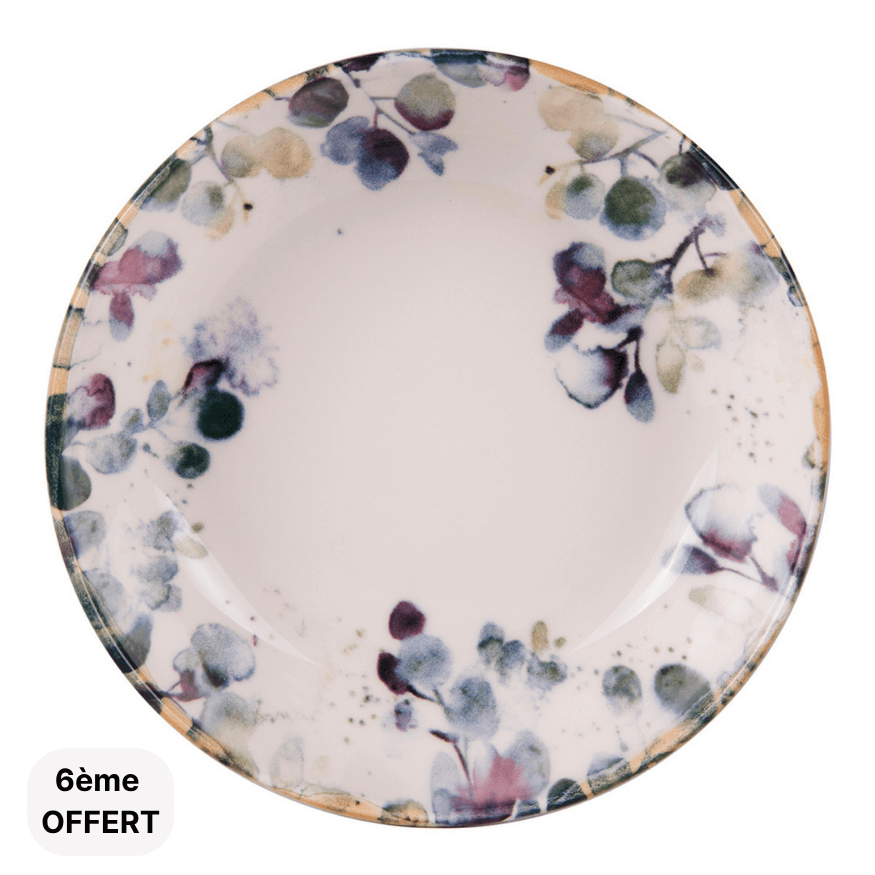 Assiette à pâtes 22 cm Garden - Table passion