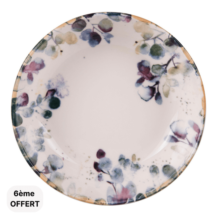 Assiette à pâtes 22 cm Garden - Table passion