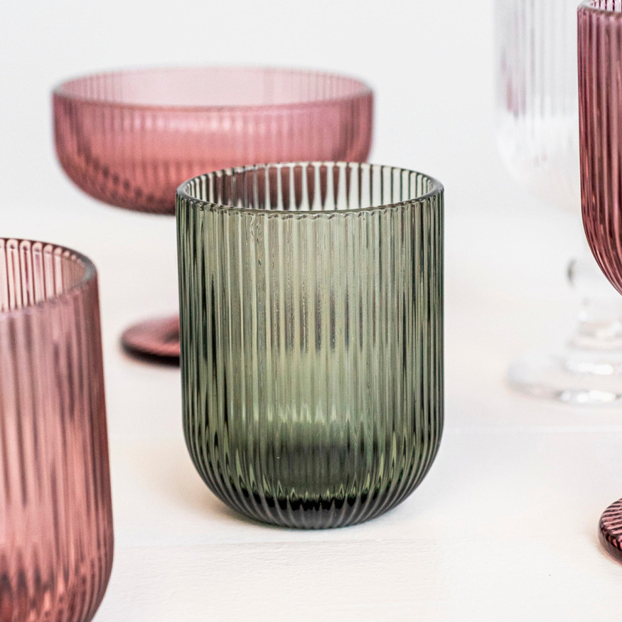 Boîte de 6 gobelets bas 240ml Dolce gris - Table passion