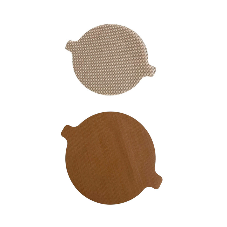 Set de feuilles intérieures rondes réutilisables pour friteu